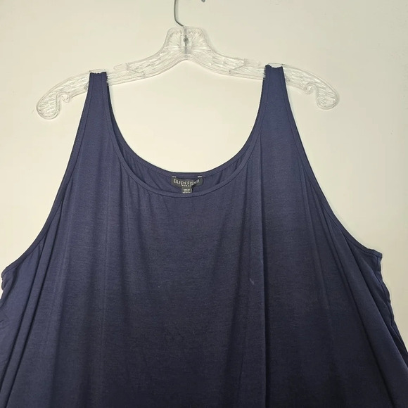Eileen Fisher Plus System Scoop Neck Tank Blue  Size 3X - Picture 8 of 10